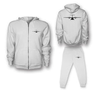 Thumbnail for ATR-72 Silhouette Designed Zipped Hoodies & Sweatpants Set