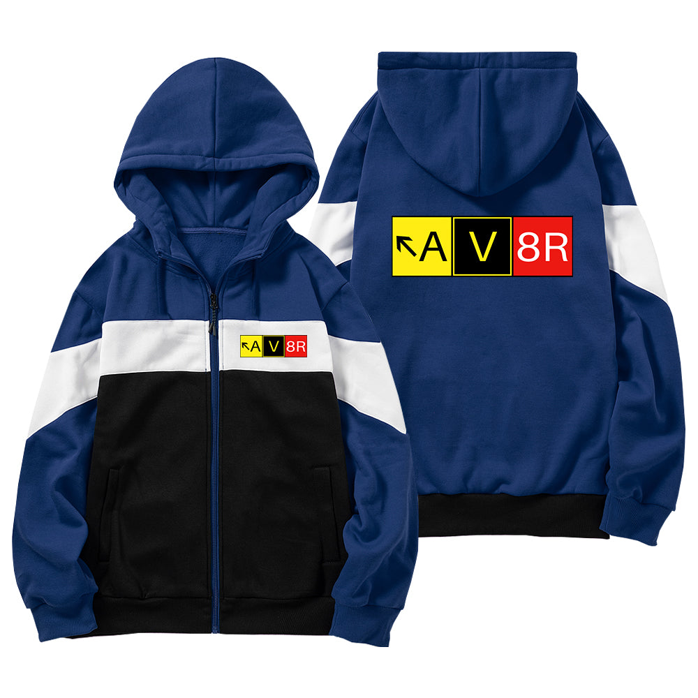 AV8R Designed Colourful Zipped Hoodies