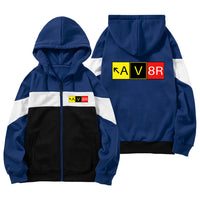 Thumbnail for AV8R Designed Colourful Zipped Hoodies