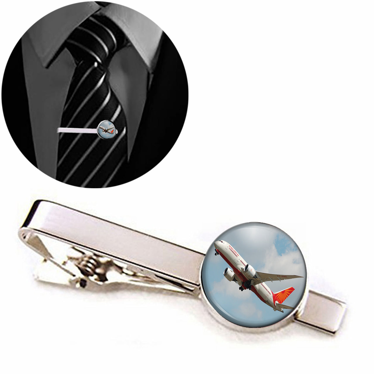 Air India's Boeing 787 Designed Tie Clips