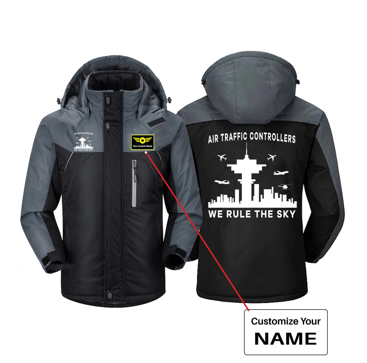 Air Traffic Controllers - We Rule The Sky Designed Thick Winter Jackets