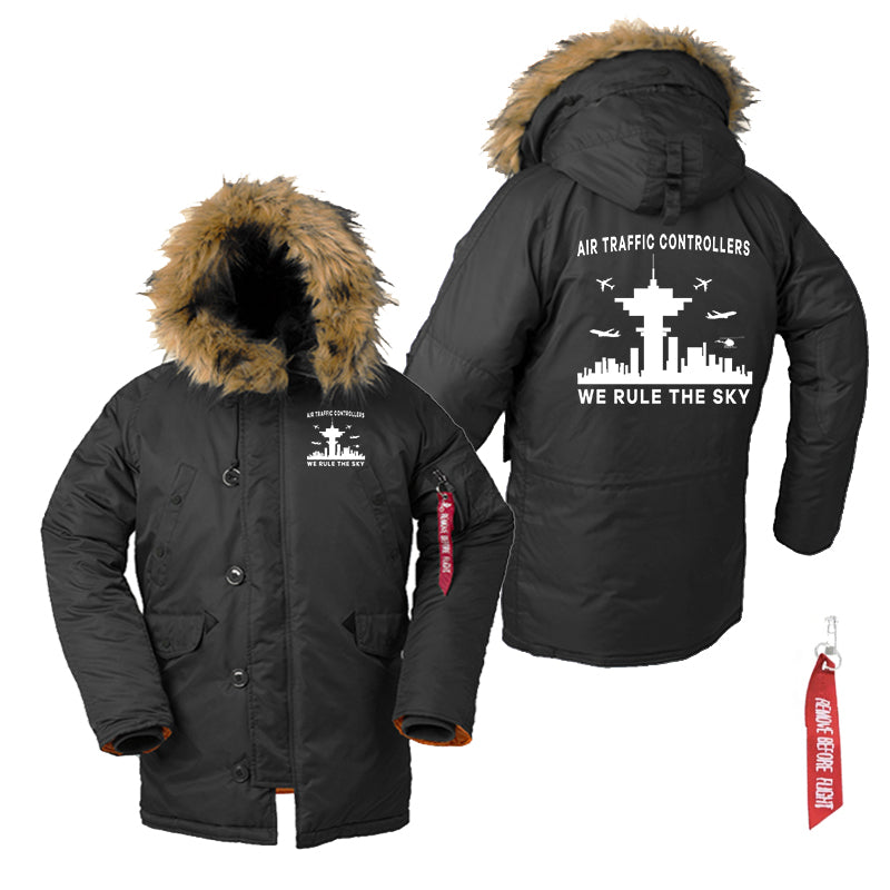 Air Traffic Controllers - We Rule The Sky Designed Parka Bomber Jackets