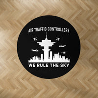 Thumbnail for Air Traffic Controllers - We Rule The Sky Designed Carpet & Floor Mats (Round)