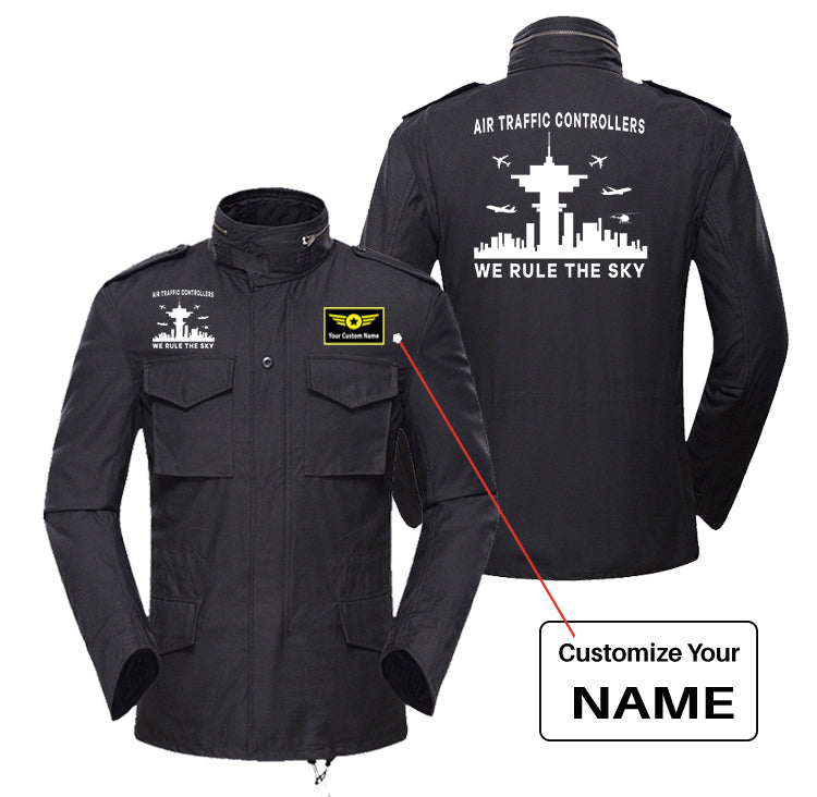 Air Traffic Controllers - We Rule The Sky Designed Military Coats