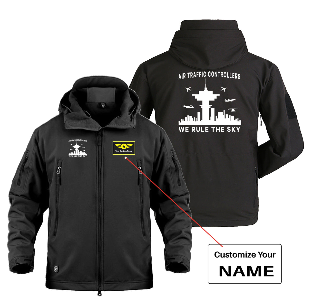 Air Traffic Controllers - We Rule The Sky Designed Military Jackets (Customizable)