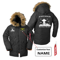 Thumbnail for Air Traffic Controllers - We Rule The Sky Designed Parka Bomber Jackets