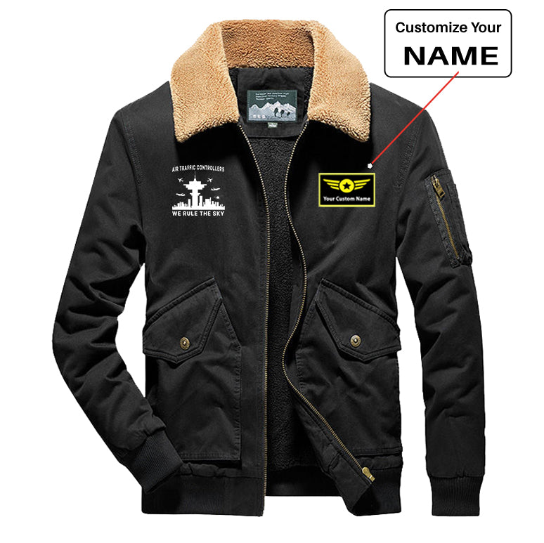 Air Traffic Controllers - We Rule The Sky Designed Thick Bomber Jackets