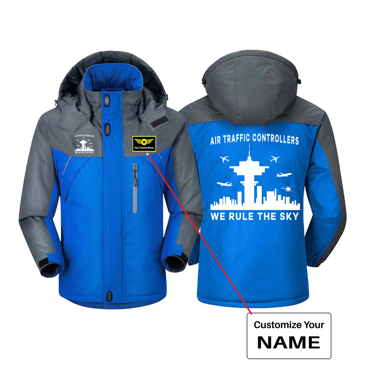 Air Traffic Controllers - We Rule The Sky Designed Thick Winter Jackets