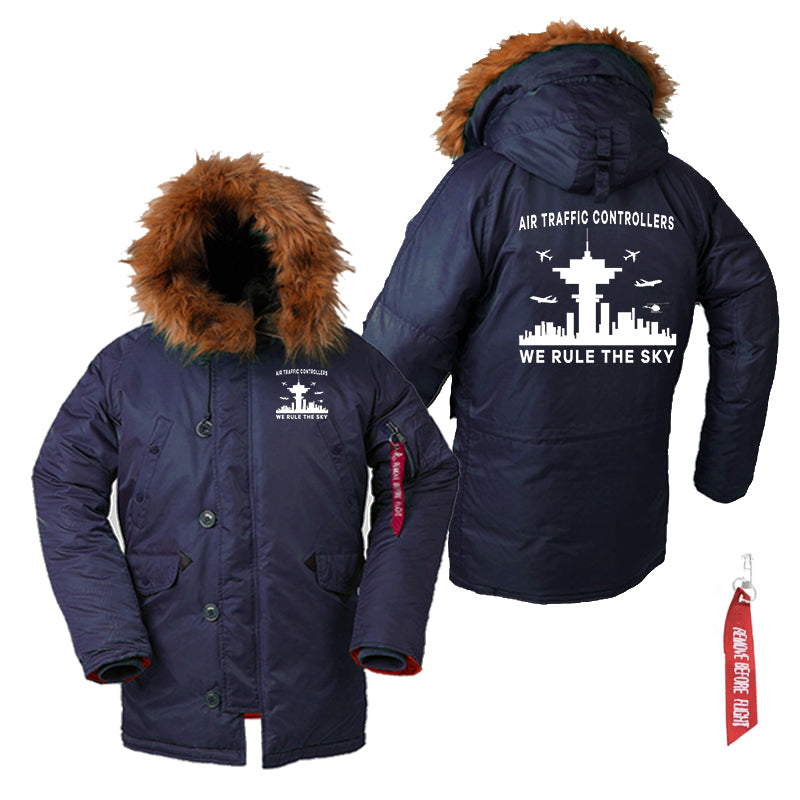 Air Traffic Controllers - We Rule The Sky Designed Parka Bomber Jackets