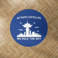 Thumbnail for Air Traffic Controllers - We Rule The Sky Designed Carpet & Floor Mats (Round)