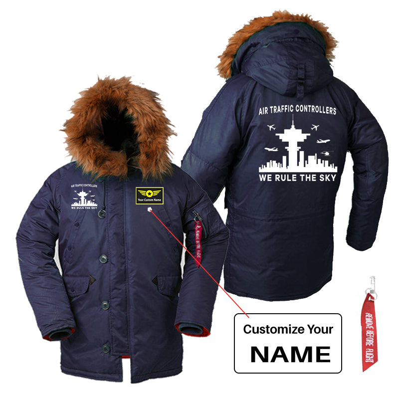 Air Traffic Controllers - We Rule The Sky Designed Parka Bomber Jackets