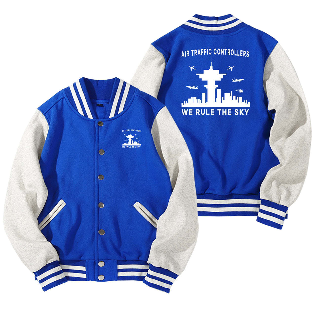 Air Traffic Controllers - We Rule The Sky Designed Baseball Style Jackets