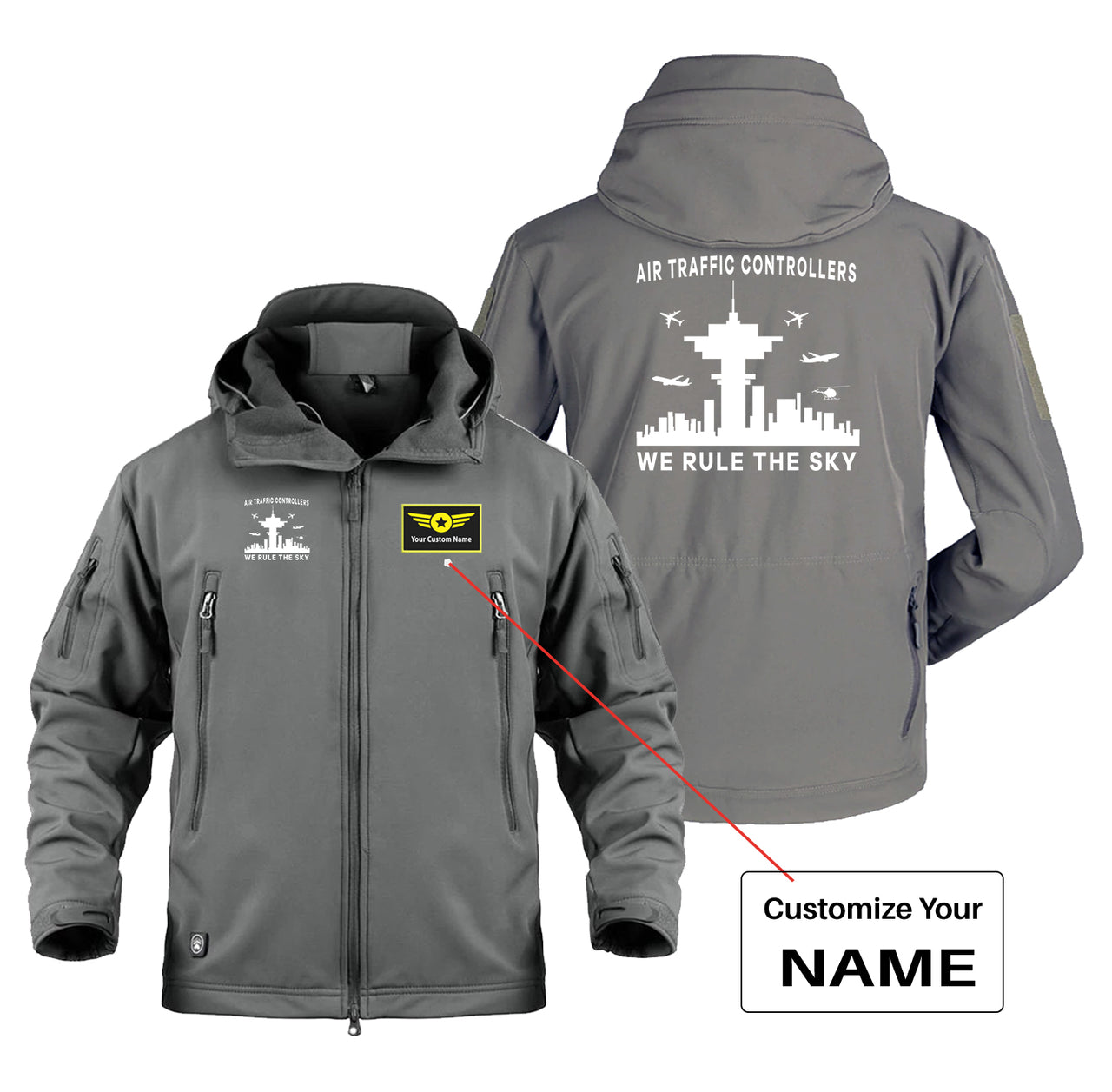 Air Traffic Controllers - We Rule The Sky Designed Military Jackets (Customizable)