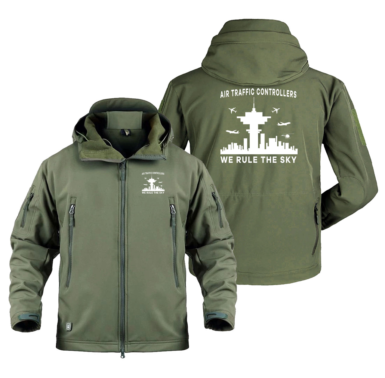 Air Traffic Controllers - We Rule The Sky Designed Military Jackets (Customizable)