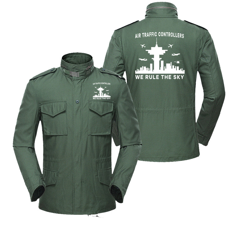 Air Traffic Controllers - We Rule The Sky Designed Military Coats