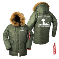 Thumbnail for Air Traffic Controllers - We Rule The Sky Designed Parka Bomber Jackets