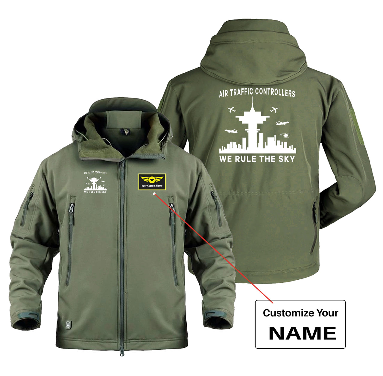 Air Traffic Controllers - We Rule The Sky Designed Military Jackets (Customizable)