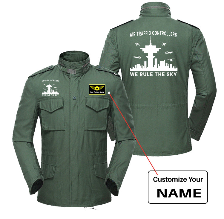 Air Traffic Controllers - We Rule The Sky Designed Military Coats