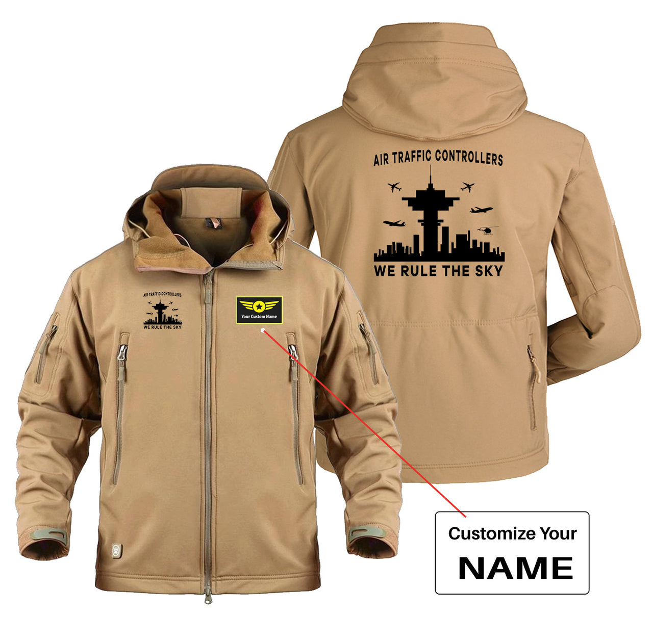 Air Traffic Controllers - We Rule The Sky Designed Military Jackets (Customizable)