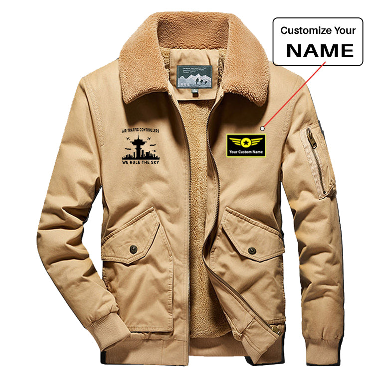 Air Traffic Controllers - We Rule The Sky Designed Thick Bomber Jackets