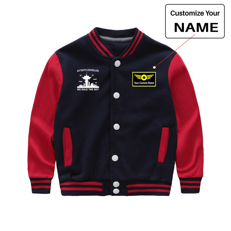 Air Traffic Controllers - We Rule The Sky Designed "CHILDREN" Baseball Jackets