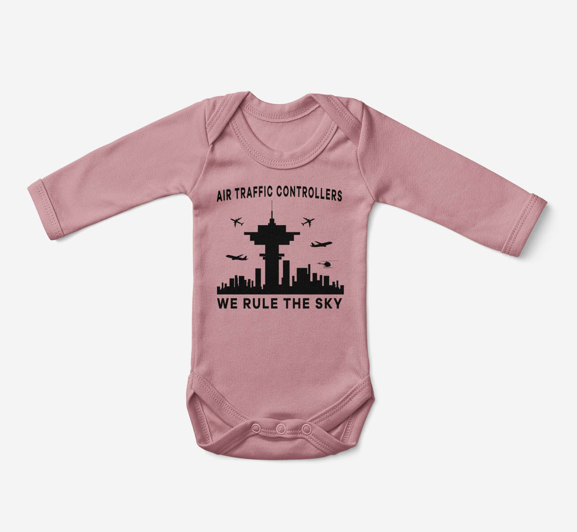 Air Traffic Controllers - We Rule The Sky Designed Baby Bodysuits