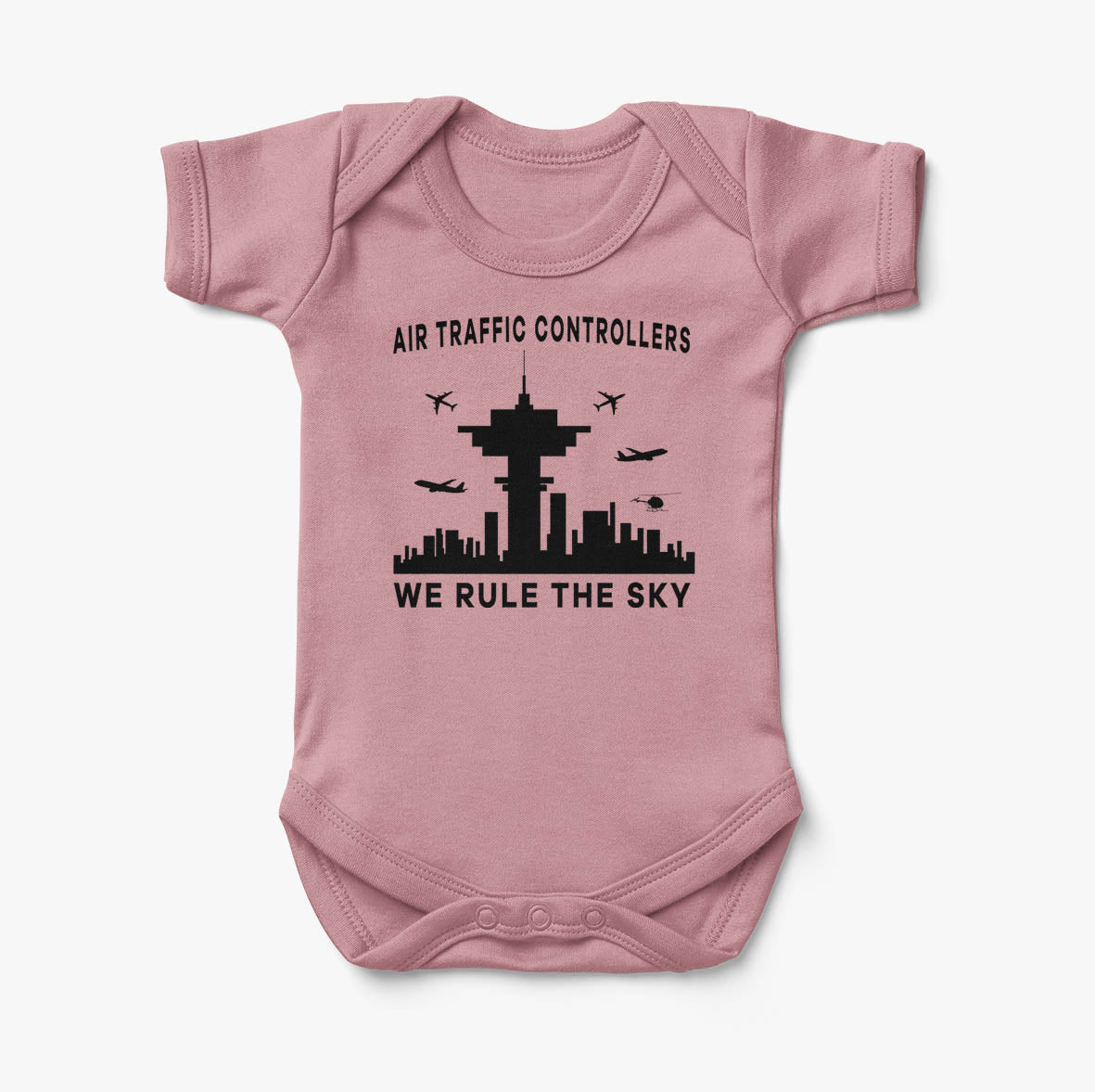 Air Traffic Controllers - We Rule The Sky Designed Baby Bodysuits