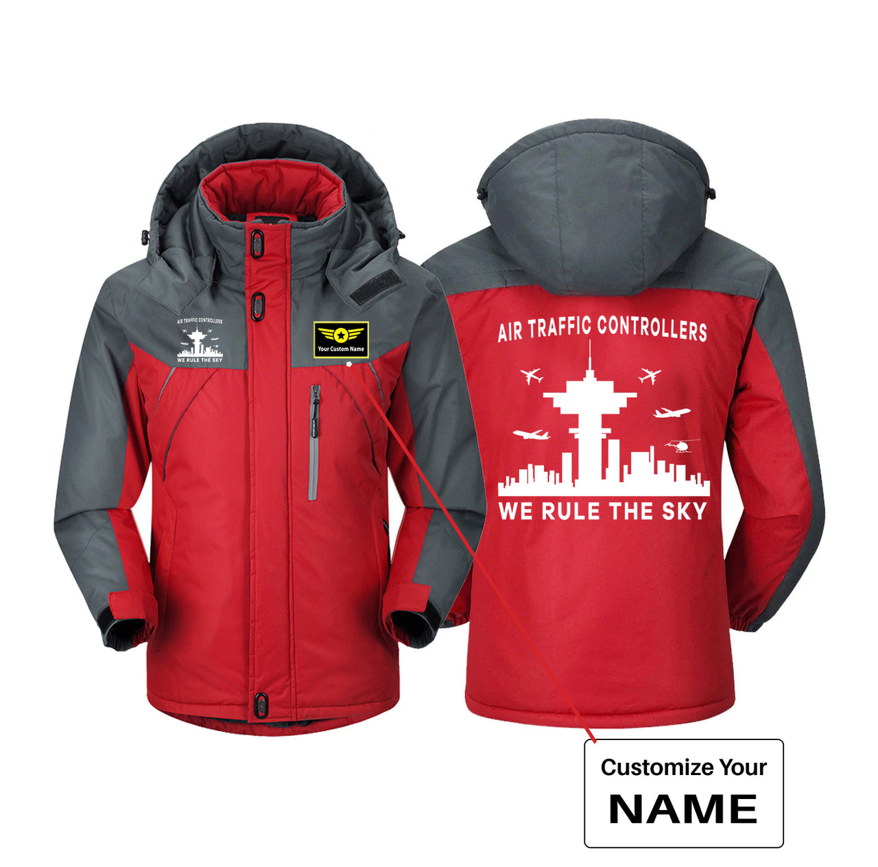 Air Traffic Controllers - We Rule The Sky Designed Thick Winter Jackets