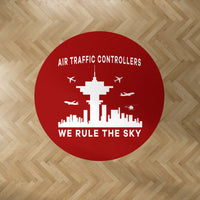 Thumbnail for Air Traffic Controllers - We Rule The Sky Designed Carpet & Floor Mats (Round)