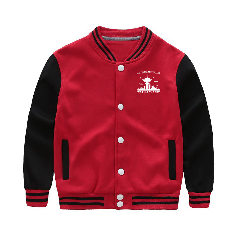 Air Traffic Controllers - We Rule The Sky Designed "CHILDREN" Baseball Jackets