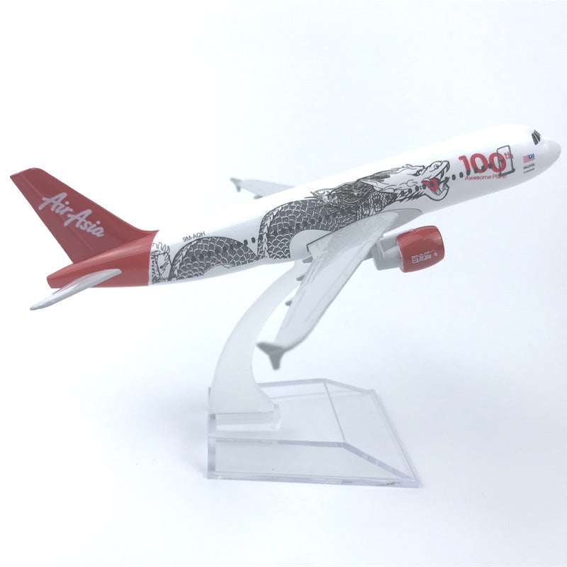 Airasia Dragon Airbus A320 Airplane Model (16CM)