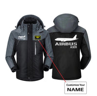 Thumbnail for Airbus A320 Printed Designed Thick Winter Jackets