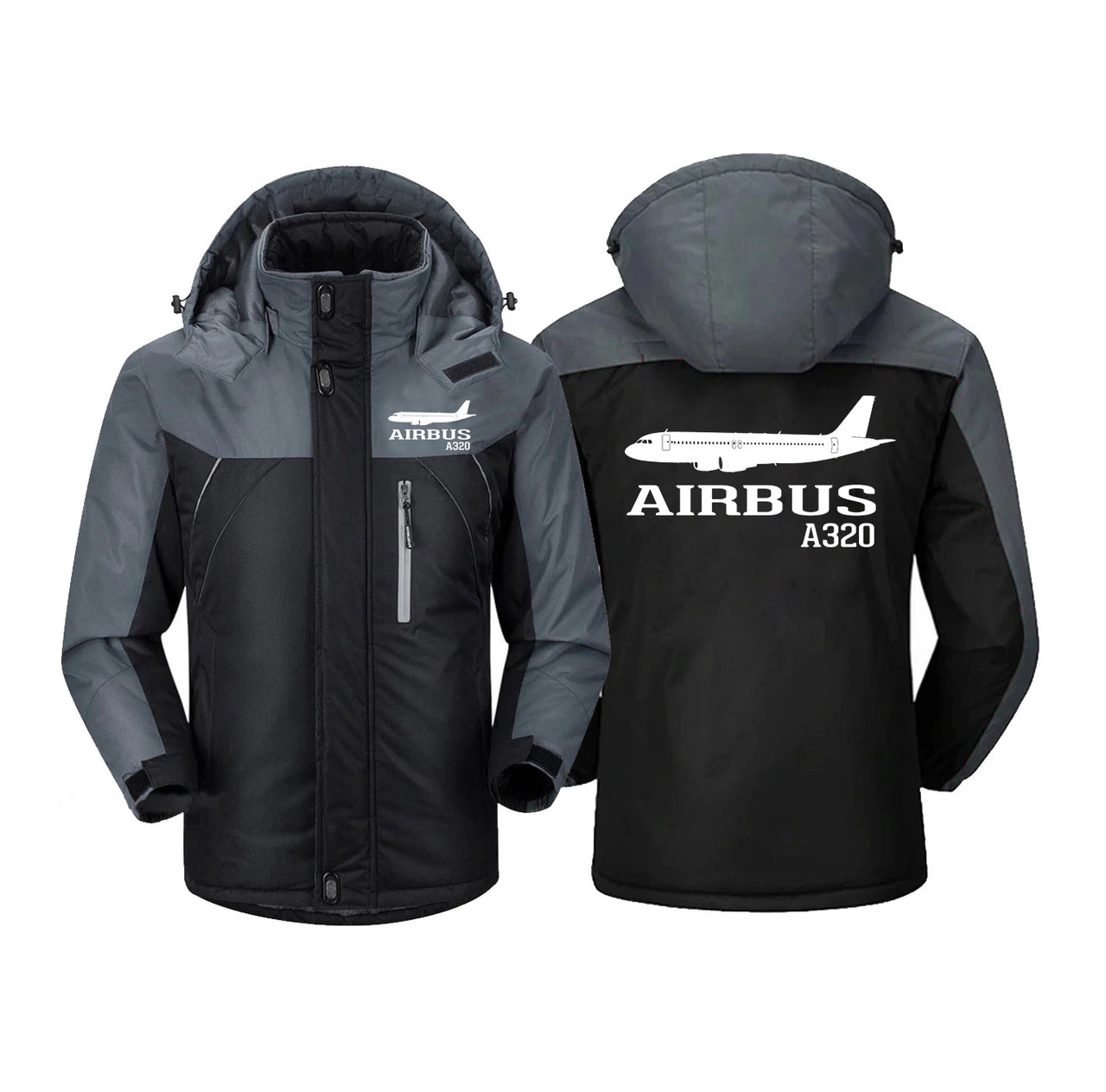 Airbus A320 Printed Designed Thick Winter Jackets