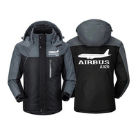 Thumbnail for Airbus A320 Printed Designed Thick Winter Jackets