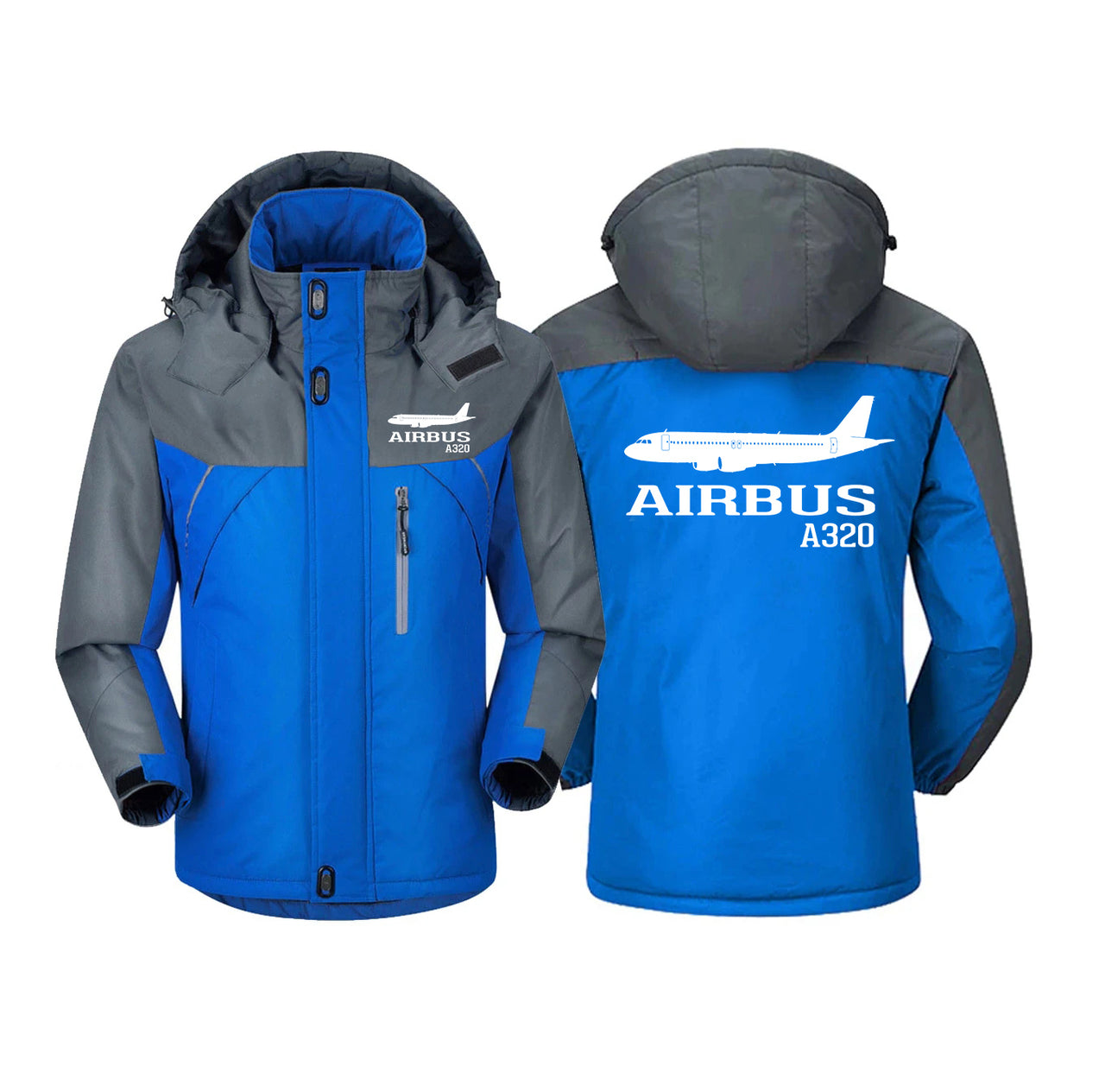 Airbus A320 Printed Designed Thick Winter Jackets