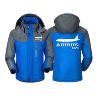 Thumbnail for Airbus A320 Printed Designed Thick Winter Jackets