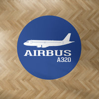 Thumbnail for Airbus A320 Printed Designed Carpet & Floor Mats (Round)