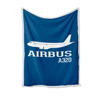 Thumbnail for Airbus A320 Printed Designed Bed Blankets & Covers