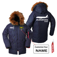 Thumbnail for Airbus A320 Printed Designed Parka Bomber Jackets