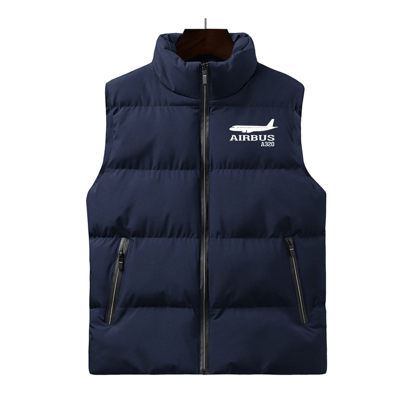 Airbus A320 Printed Designed Puffy Vests