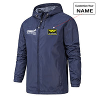 Thumbnail for Airbus A320 Printed Designed Rain Jackets & Windbreakers