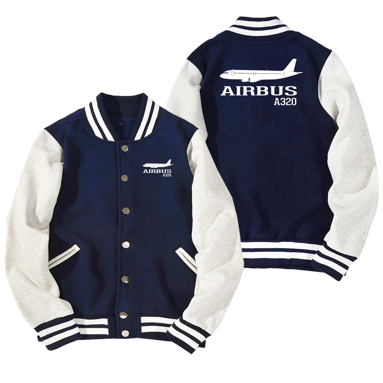 Airbus A320 Printed Designed Baseball Style Jackets