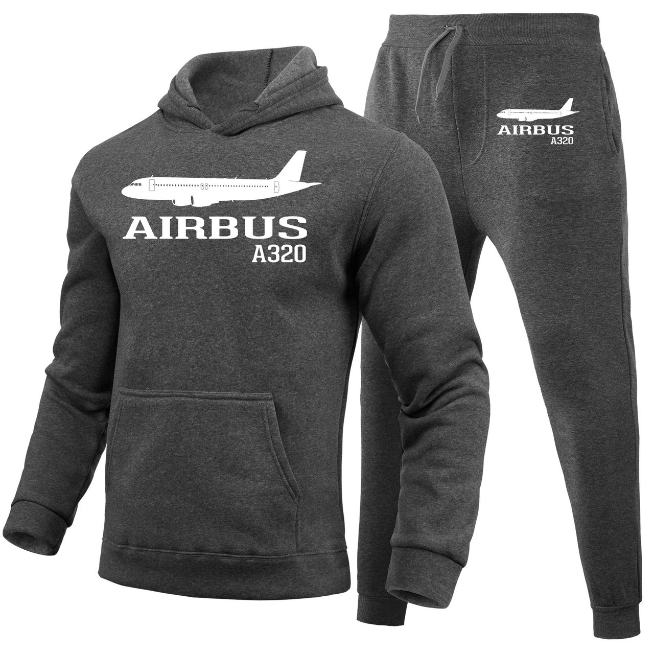 Airbus A320 Printed Designed Hoodies & Sweatpants Set