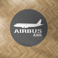 Thumbnail for Airbus A320 Printed Designed Carpet & Floor Mats (Round)