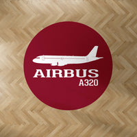 Thumbnail for Airbus A320 Printed Designed Carpet & Floor Mats (Round)