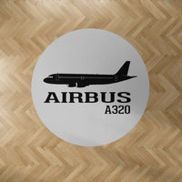 Thumbnail for Airbus A320 Printed Designed Carpet & Floor Mats (Round)