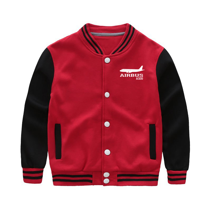 Airbus A320 Printed Designed "CHILDREN" Baseball Jackets