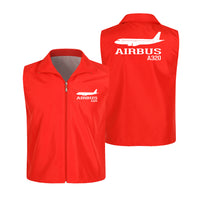 Thumbnail for Airbus A320 Printed Designed Thin Style Vests