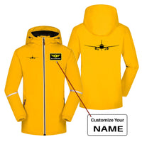 Thumbnail for Airbus A320 Silhouette Designed Rain Coats & Jackets