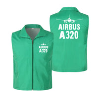 Thumbnail for Airbus A320 & Plane Designed Thin Style Vests